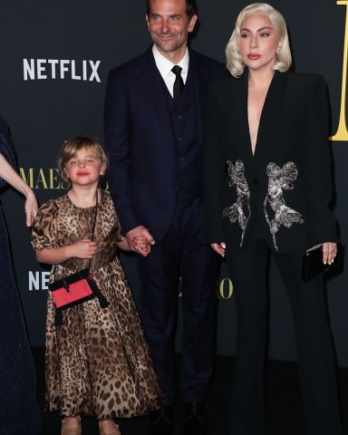 Bradley Cooper, daughter Lea and Lady Gaga
'Maestro' film screening, Los Angeles, California, USA - 12 Dec 2023