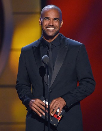 Shemar Moore presents the award for outstanding drama series at the 46th annual Daytime Emmy Awards at the Pasadena Civic Center, in Pasadena, Calif.  Moore turns 52 on April 20 Celebrity Birthdays - April 17 - April 23, Pasadena, United States - 05 May 2019