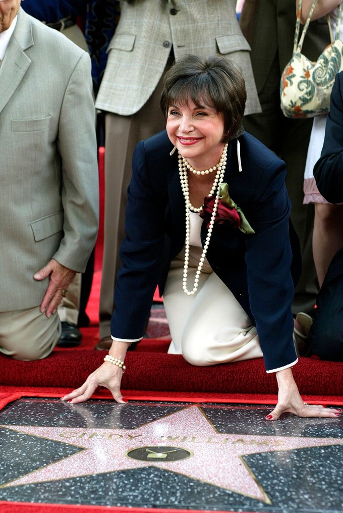 Cindy Williams With Her Hollywood Walk Of Fame Star
