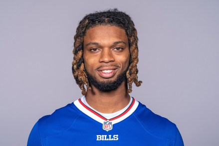 This is a 2022 photo of Damar Hamlin of the Buffalo Bills NFL football team. This image reflects the Buffalo Bills active roster as of when this image was taken
Buffalo Bills 2022 Football Headshots, Orchard Park, United States - 13 Jun 2022
