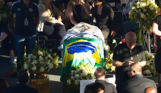 Pelé’s Open Coffin