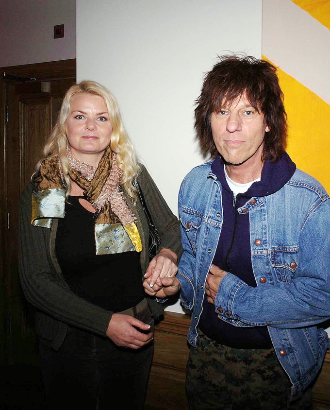 Jeff Beck & wife Sandra