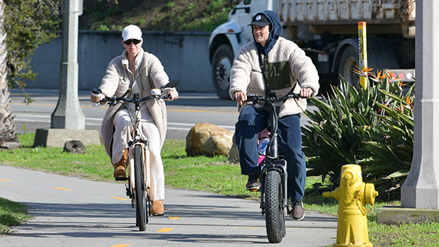 Katy Perry Orlando Bloom Daisy bike ride