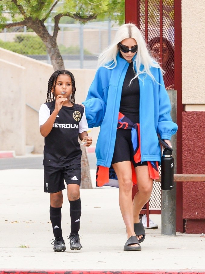 Kim Kardashian At Son’s Soccer Game