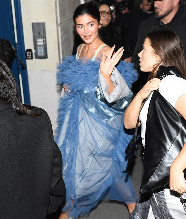 Kylie Jenner Wears Blue Tulle Dress At Maison Margiela In Paris: Photo ...