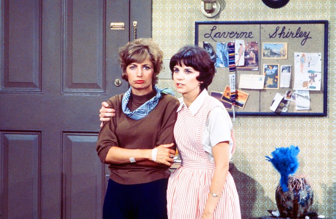 Laverne & Shirley Share a Moment