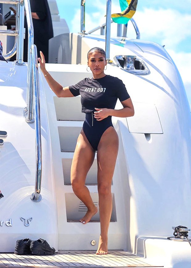 Economical ExcellenLori Harvey shows off jawdropping curves in tiny bikini  as she sips, lori harvey chanel