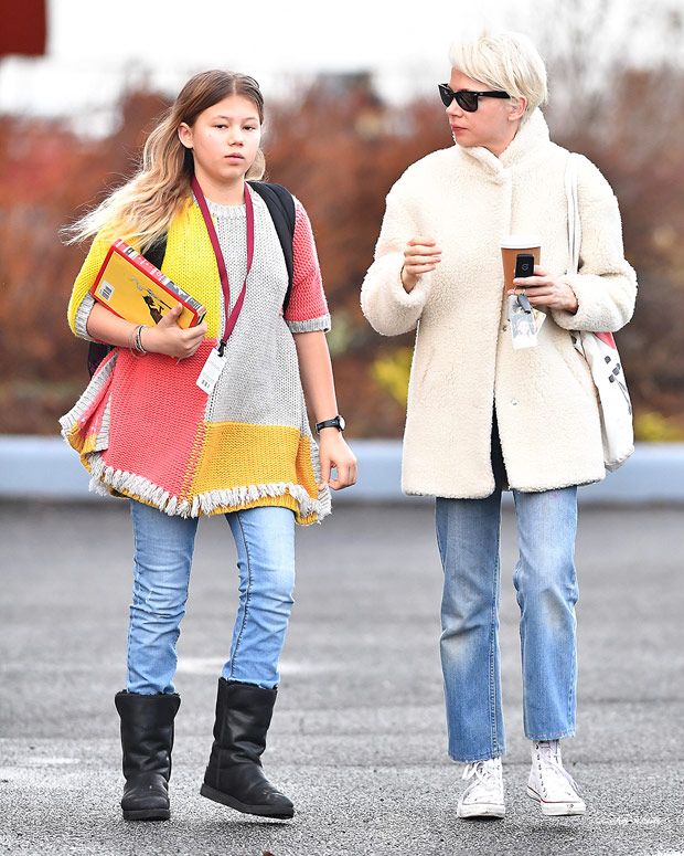 Heath Ledger’s Daughter Matilda Out & About With Mom Michelle Williams