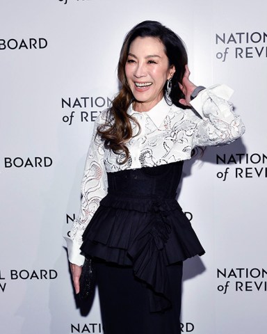 Best actress honoree Michelle Yeoh attends the National Board of Review Awards Gala at Cipriani 42nd Street, in New York
2023 National Board of Review Awards Gala, New York, United States - 08 Jan 2023