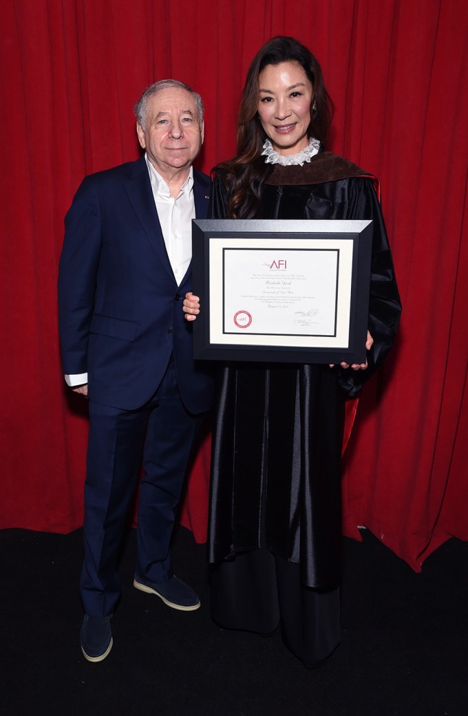 Michelle Yeoh & Jean Todt At AFI Conservatory