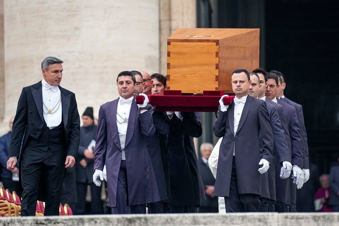 The Pope’s Coffin Leaves