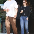 *EXCLUSIVE*  - Riley Keough and her husband were spotted on a lunch date together in Calabasas