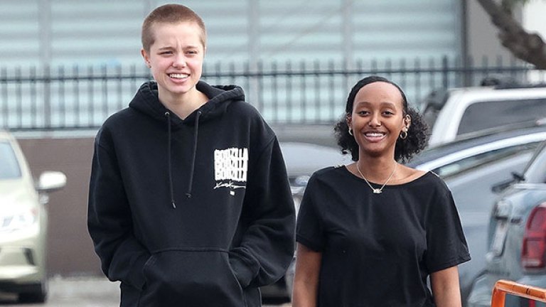 Shiloh Jolie-Pitt, 16, Rocks Buzz Cut Makeover As She Shops With Sister ...