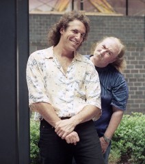 Members of the new musical group, CPR, pose in New York, . From left are James Raymond, David Crosby, and Jeff Pevar. Raymond is Crosby's son, who was given up for adoption as a baby. They did not meet until 1995
David Crosby, New York, USA