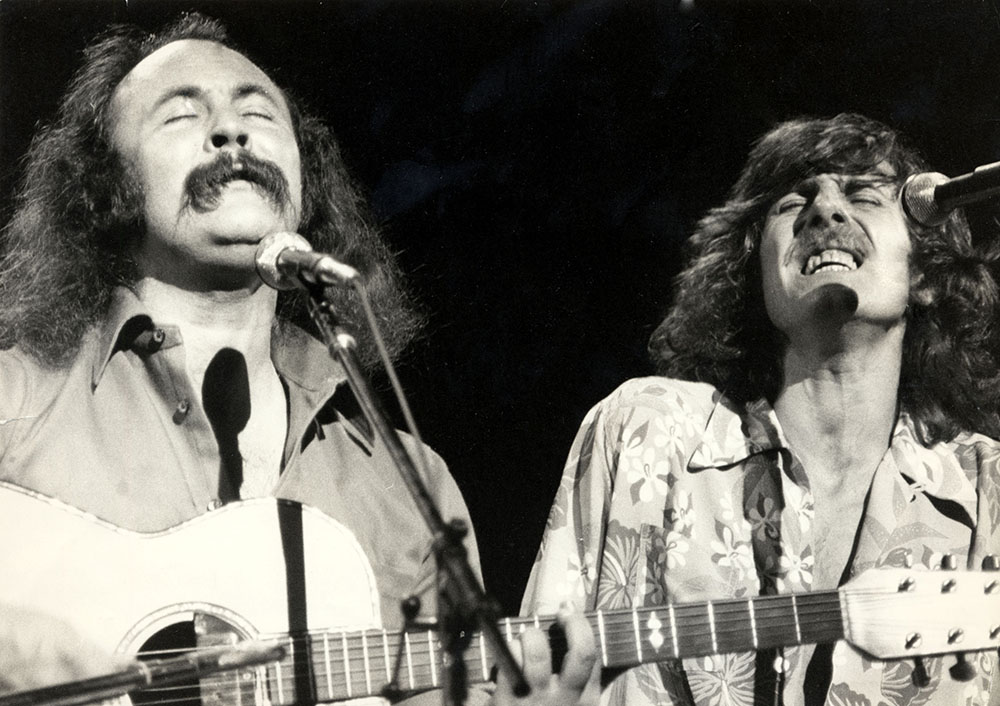 Crosby Stills And Nash Pop Group. Picture Shows (l-r) David Crosby And Graham Nash.