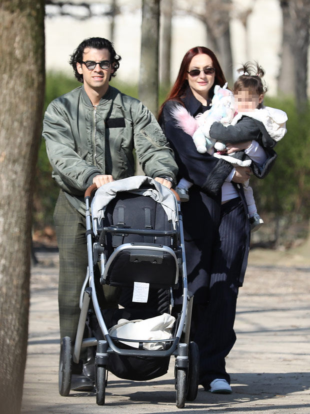 Sophie Turner, Joe Jonas, and Daughter Willa Step Out for a Walk