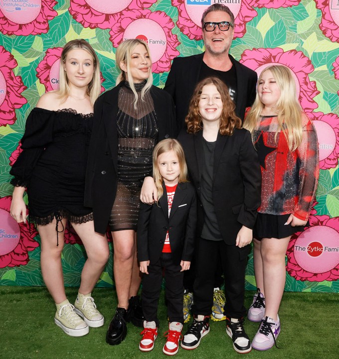 Tori Spelling with her family at the Stand For Kids Gala