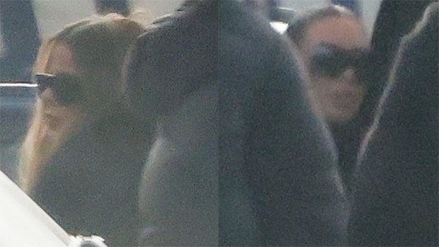 Kim & Khloe Kardashian Join Drake As They Arrive At Tristan Thompson’s Mom’s Funeral In Toronto
