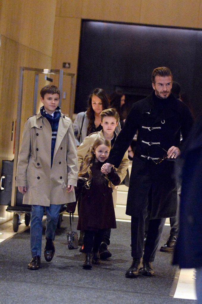 The Beckham Family In 2017
