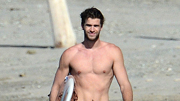 Chris Hemsworth, 39, Goes Shirtless As He Surfs With Twins Tristan & Sasha, 8, In Australia: Photos