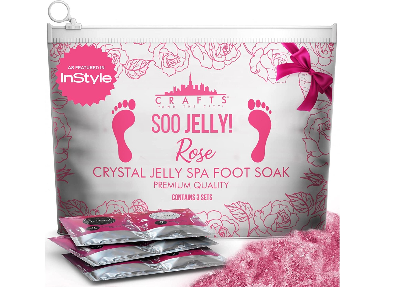 Jelly pedicure pack (Damascus Rose)