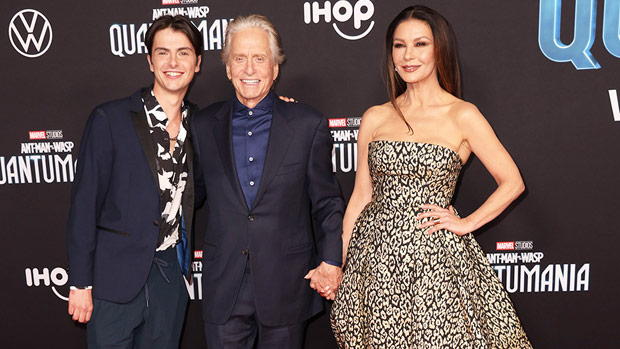 Michael Douglas & Catherine Zeta-Jones Hold Hands As They’re Joined By Son Dylan, 22, On Red Carpet