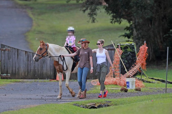 Emily Blunt & John Krasinski’s Daughter Rides A Horse