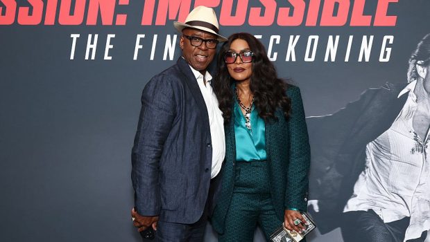 NEW YORK, NEW YORK - MAY 18: (L-R) Courtney B. Vance and Angela Bassett attend the US Premiere at AMC Lincoln Square Theater in New York, New York on May 18, 2025. (Photo by Cindy Ord/Getty Images for Paramount Pictures)