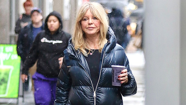 Goldie Hawn, 77, Glows On Makeup Free Walk Around NYC: Photo ...