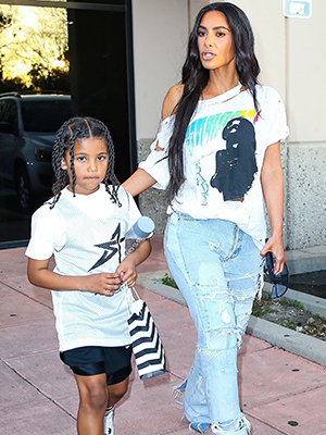 Kim Kardashian Is Casual In Slides For Saint West's Basketball Game –  Footwear News
