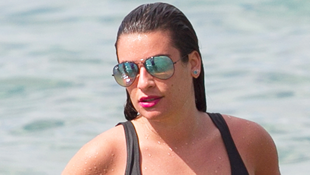 Lea Michele Rocks Bikini & Sheer Cover Up On Vacation With Family During ‘Funny Girl’ Break