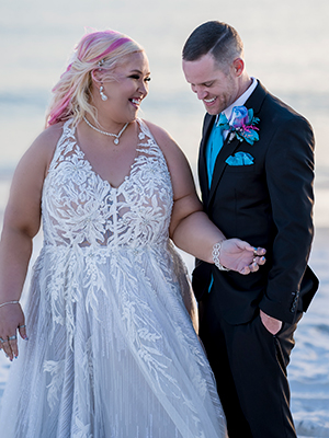 Pink Camo Beach Wedding Dresses