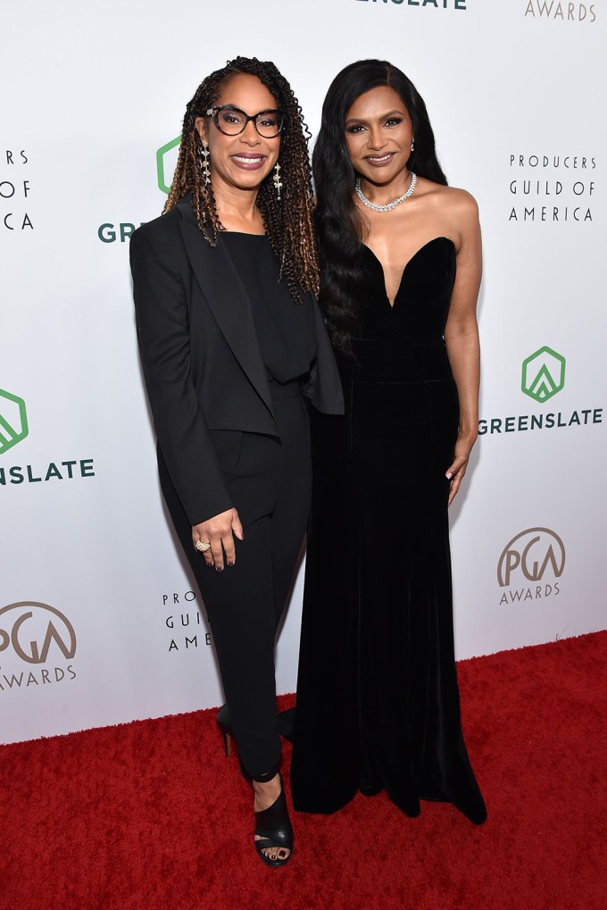 Warner Bros. TV CEO Channing Dungey Celebrated With Mindy Kaling At The PGA Awards