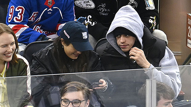 Pete Davidson Snuggles Up To Giggling Chase Sui Wonders During Hockey Date Night: Photos
