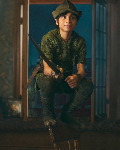Alexander Molony as Peter Pan in Disney's live-action PETER PAN & WENDY, exclusively on Disney+. Photo by Eric Zachanowich. © 2023 Disney Enterprises, Inc. All Rights Reserved.
