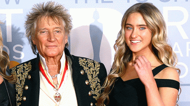 Rod Stewart With Daughter Ruby At Baby Shower: Photos – Hollywood Life