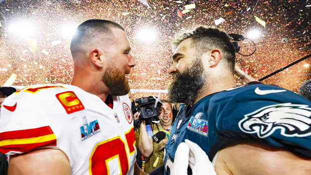 Travis Kelce Gets Choked Up As He Discusses Beating Brother Jason In Super Bowl: Watch