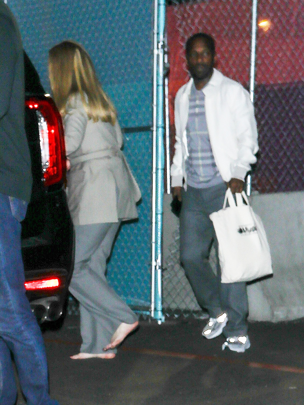 *EXCLUSIVE* Adele and Rich Paul leaving the Super Bowl