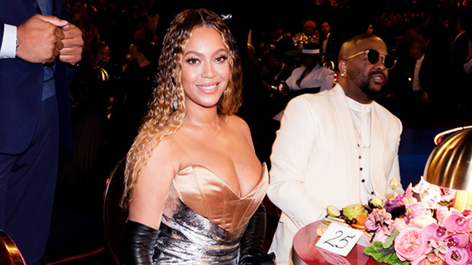 Beyonce At Grammys 2023 Silver Dress Hollywood Life