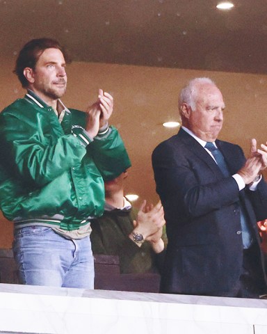Philadelphia Eagles owner Jeffrey Lurie and Bradley Cooper watch the NFC Championship Game against the San Francisco 49ers at Lincoln Financial Field in Philadelphia, Pennsylvania on Sunday, January 29, 2023. The Eagles defeated the 49ers 31-7 and advance to the Super Bowl.
NFL Nfc Championship, Philadelphia, Pennsylvania, United States - 28 Jan 2023