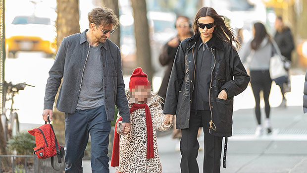 Bradley Cooper & Irina Shayk Both Hold Hands With Daughter