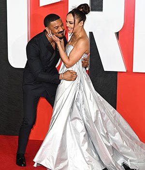 Tessa Thompson and Michael B. Jordan