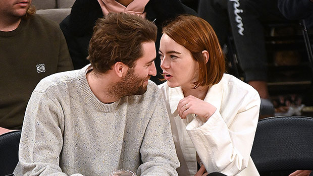 Emma Stone & Dave McCary Have Rare Public Date Night As They Sit Courtside At Basketball Game