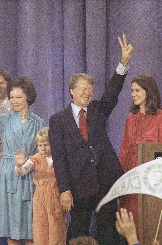 Jimmy Carter Celebrates His Election Win