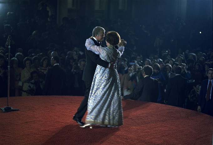 Jimmy & Rosalynn Carter Dance At Inaugural Ball