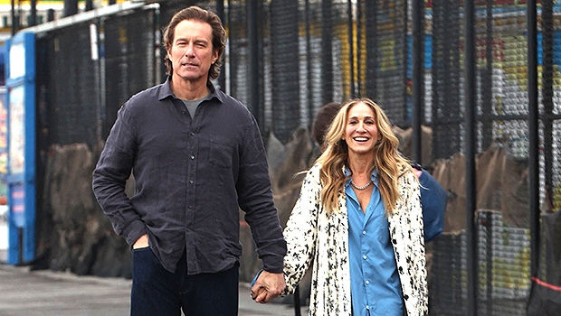 SJP Holds Hands With John Corbett As They Film Romantic Scenes For ‘And Just Like That’