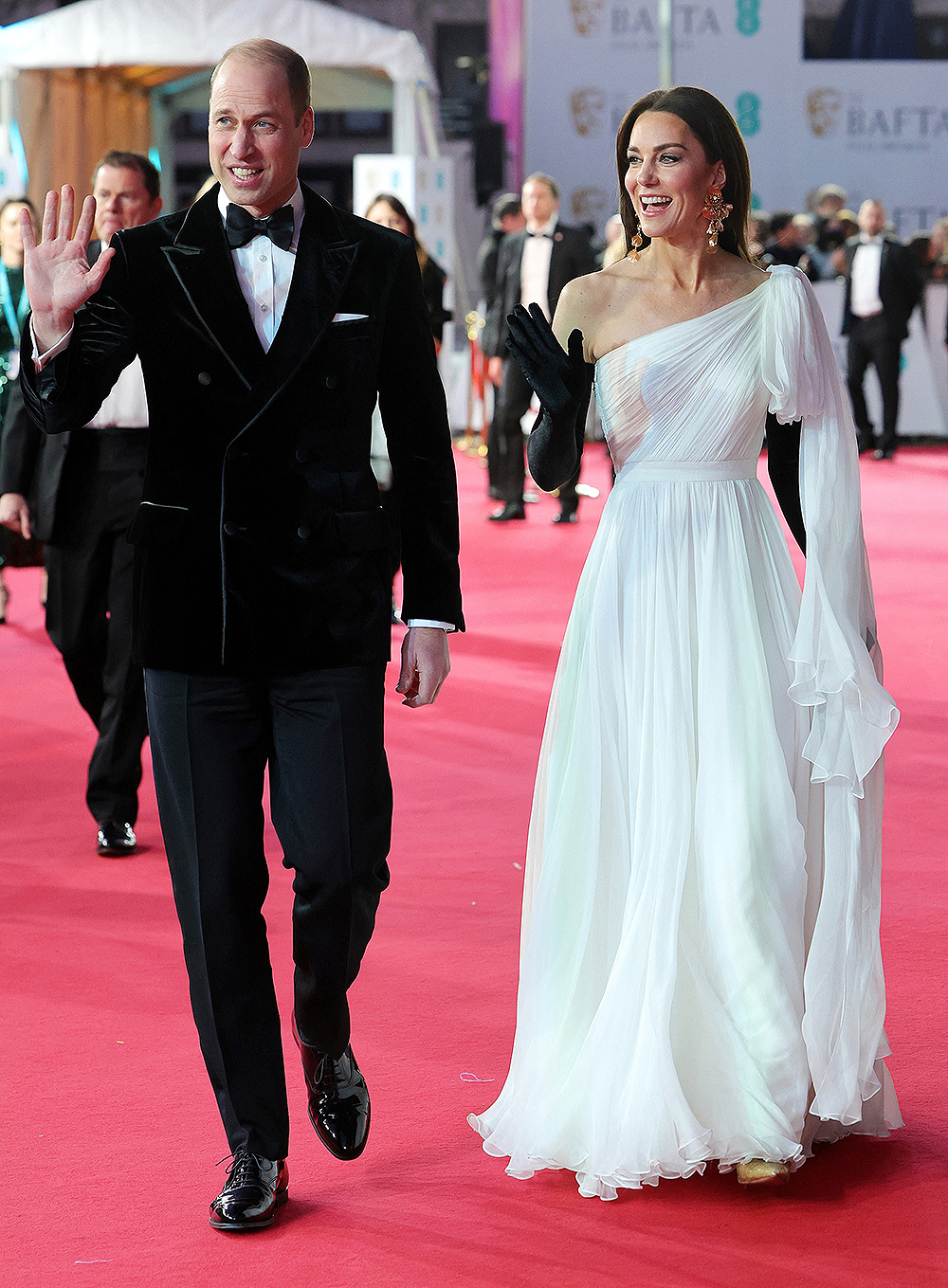 The Prince and Princess of Wales attend the BAFTA Film Awards 2023 at the Royal Festival Hall, London, UK, on the 19th February 2023. 19 Feb 2023 Pictured: The Prince and Princess of Wales attend the BAFTA Film Awards 2023 at the Royal Festival Hall, London, UK, on the 19th February 2023. Photo credit: James Whatling / MEGA TheMegaAgency.com +1 888 505 6342 (Mega Agency TagID: MEGA944761_003.jpg) [Photo via Mega Agency]