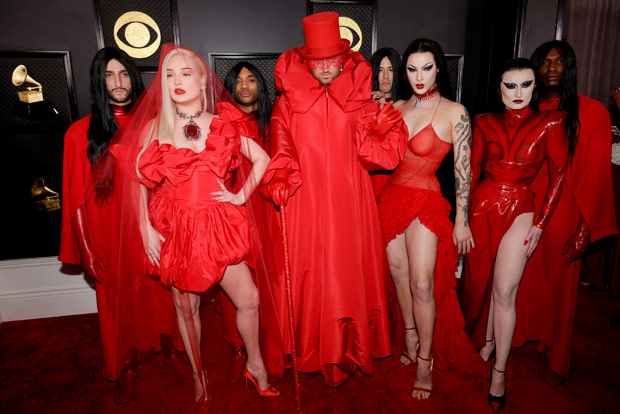 sam smith red gown grammys