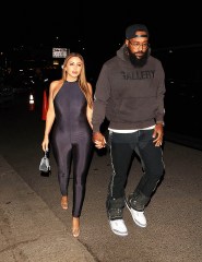 'Real Housewives of Miami' star, Larsa Pippen and Boyfriend Marcus Jordan walk hand-in-hand as they arrive for dinner at Catch Steak LA. 18 Mar 2023 Pictured: Larsa Pippen, Marcus Jordan. Photo credit: MEGA TheMegaAgency.com +1 888 505 6342 (Mega Agency TagID: MEGA958528_001.jpg) [Photo via Mega Agency]