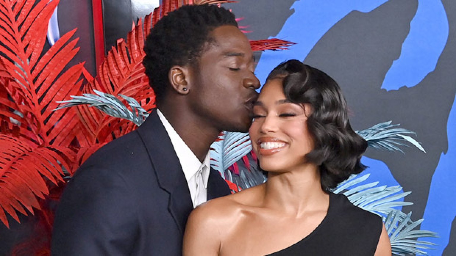 Damson Idris Kisses Lori Harvey At ‘Snowfall’ Premiere In Los Angeles